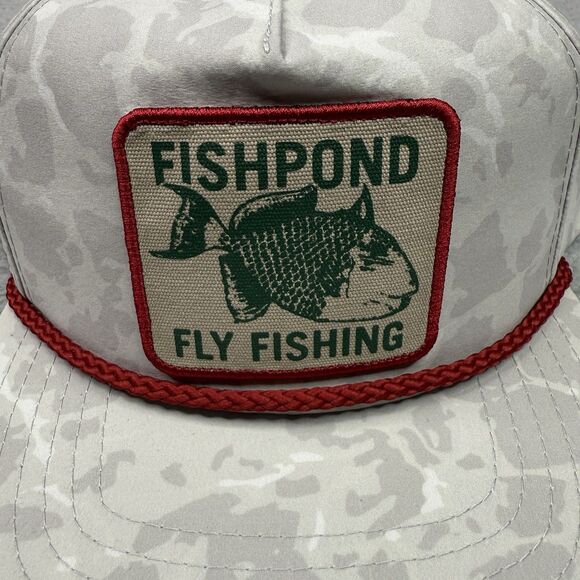 Fishpond Fly Fishing Hat Cap Snap Back Gray Flats Camo Trigger Rope Trucker NWT - Picture 7 of 12